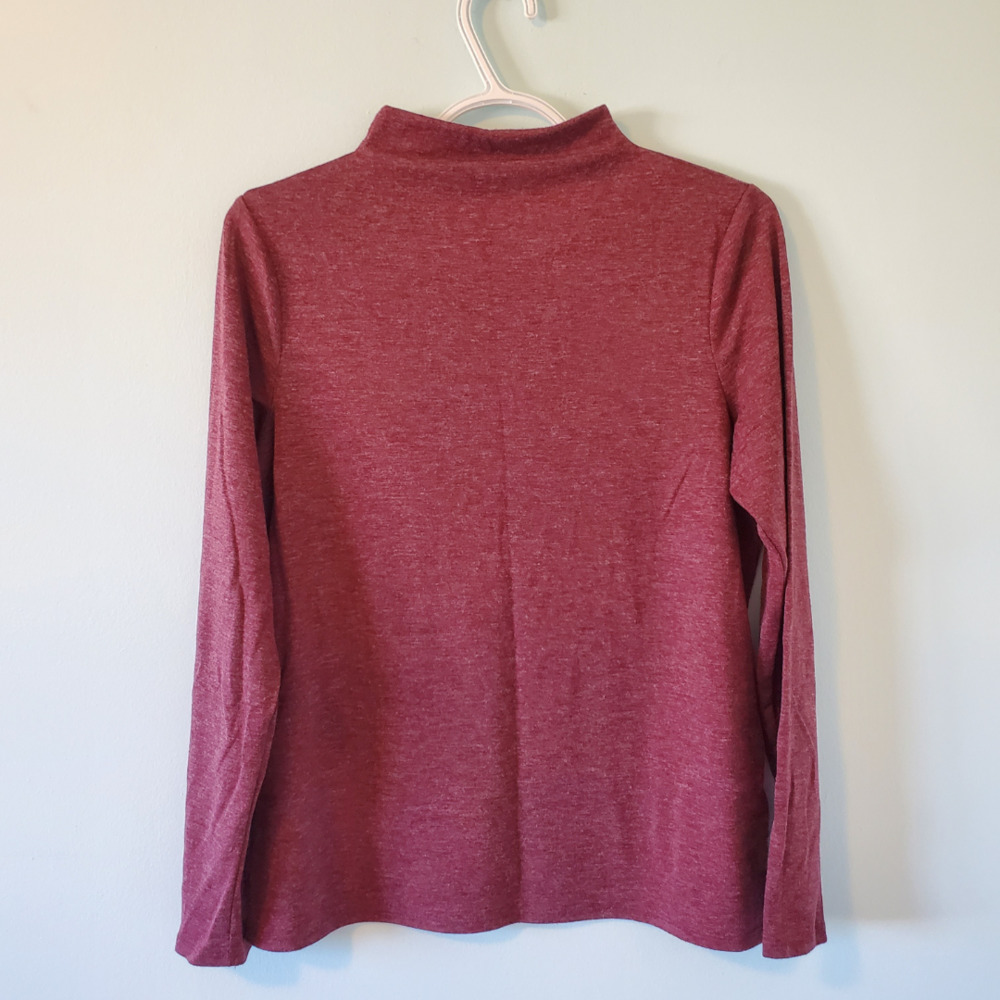 MARLED Maroon Mockneck